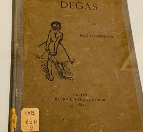 Max Liebermann on Edgar Degas published by Cassirer