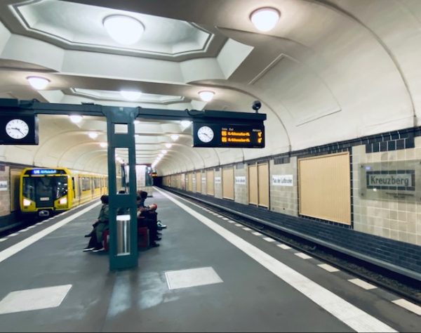 Commute in Berlin by underground U-Bahn
