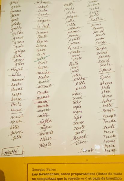 Georges-Perec-preparation-for-Les-Revenantes-BNF-Manuscript