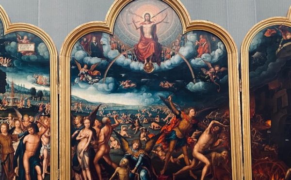 extract of The last judgement by Jean Bellegambe 1520 Gemäldegalerie Berlin